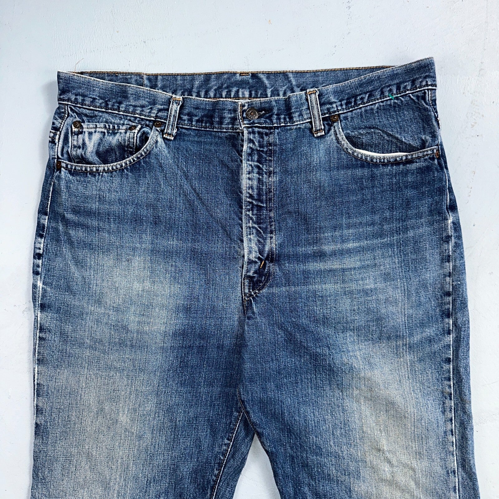 Levis VTG 517 0217 Jeans Mens 40x32 Blue Talon 70s USA Denim Single Stitch 38x31