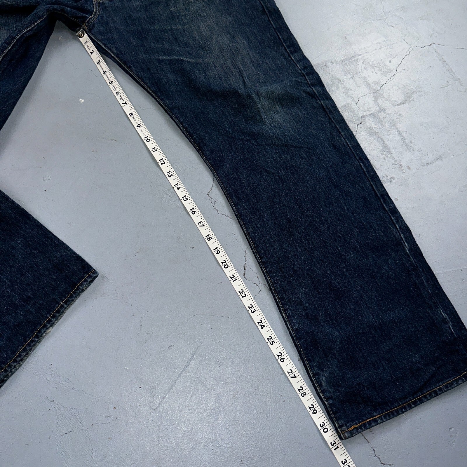 Levis 501 Y2K XX Straight Leg Jeans Blue VTG Dark Wash 40x32 Act 40x31