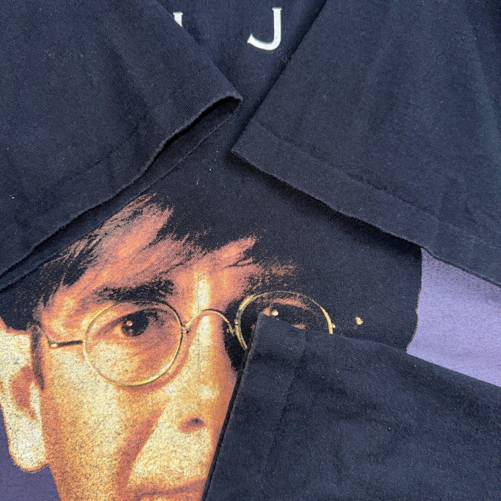 Elton John VTG Made In England 90s Black T-Shirt Made In USA Size XL Music Band