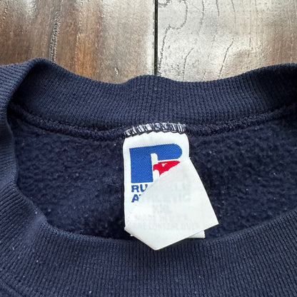 Vintage Russell Athletic Sweatshirt Navy Blue 2XL 90s Kanye V USA Basic Clean
