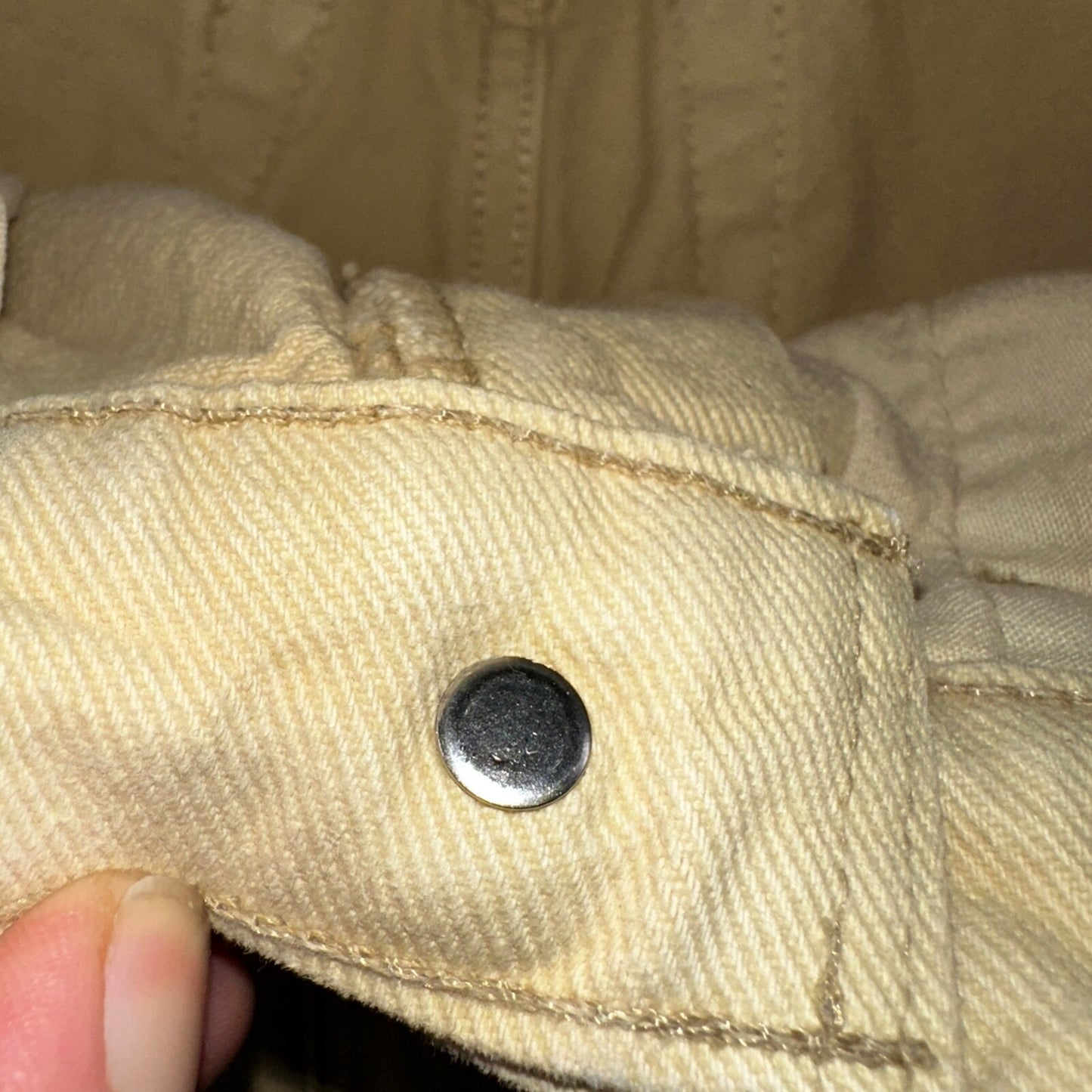 Levis 512 Vintage 90s USA Women Jeans Cream Slim Tapered Leg 7 M 501 Act 25x26