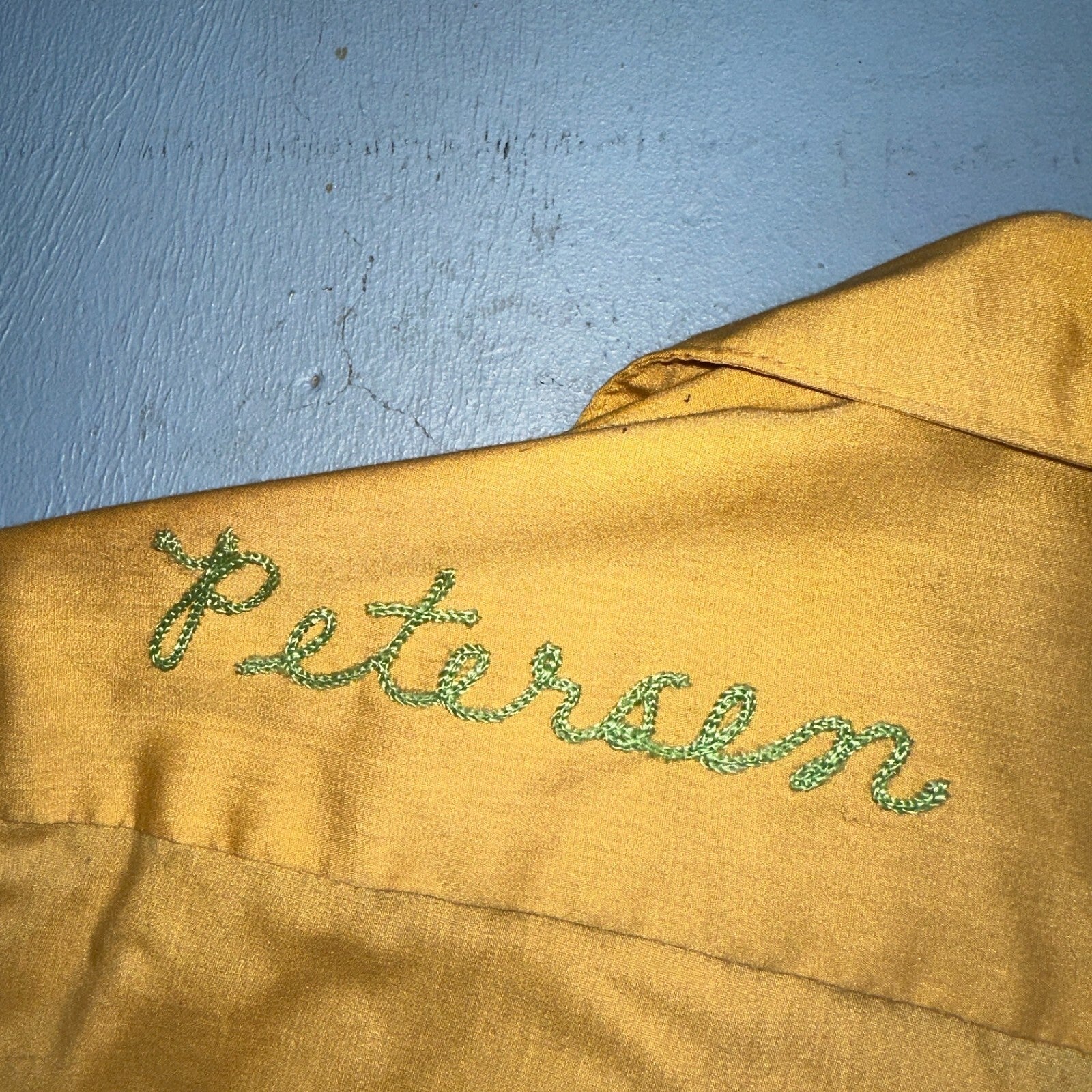 1960s Chain Stitch Bowling Shirt Nat Nast Hilton Salem Oregon 60s 70s Rockabilly