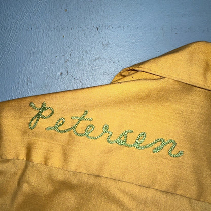 1960s Chain Stitch Bowling Shirt Nat Nast Hilton Salem Oregon 60s 70s Rockabilly