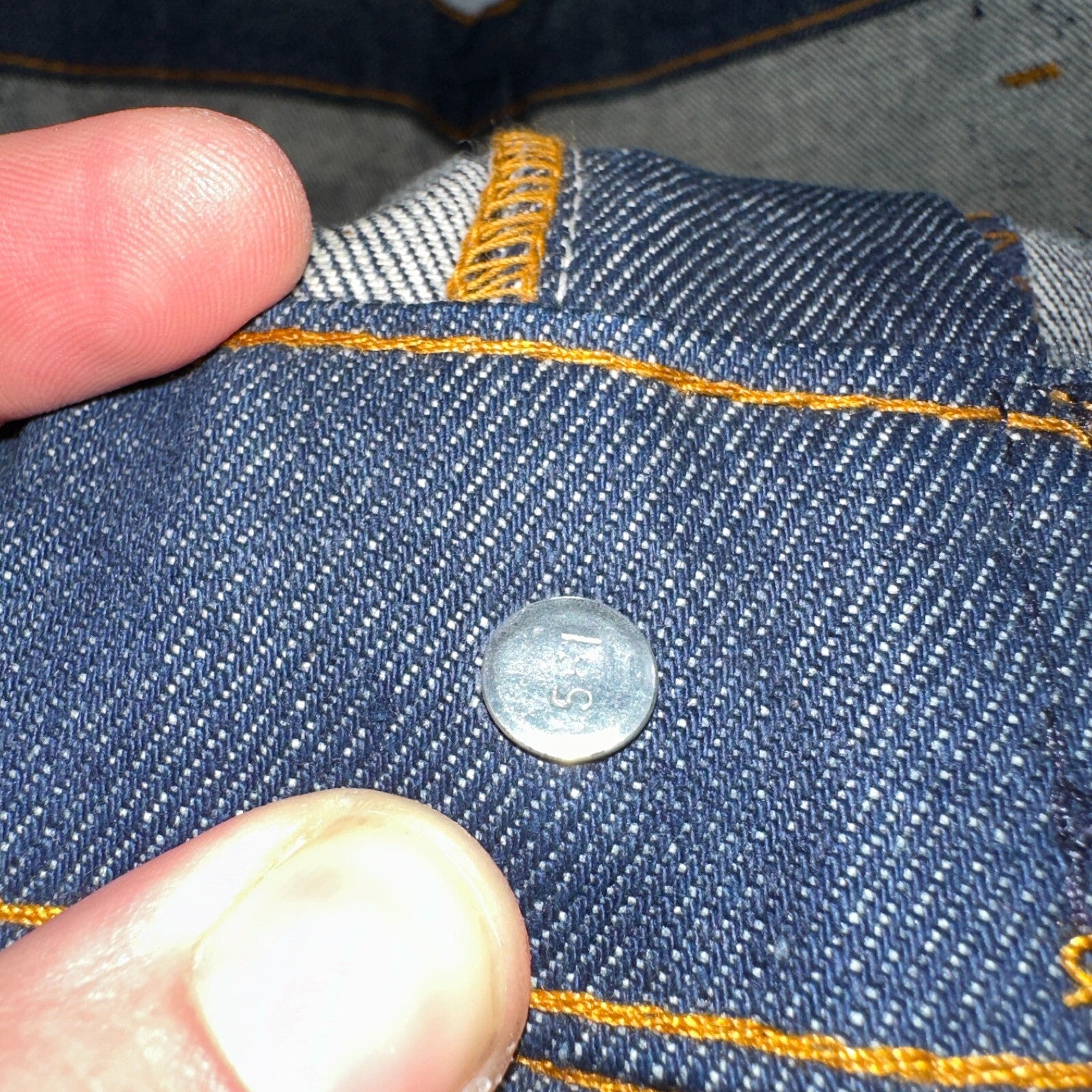 Levis 646 Deadstock 70s USA Orange Tab Bootcut Flare Bell Bottom NOS Jeans 42x32