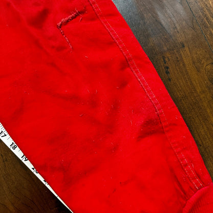 VTG Buckleback Red Layer Pants Mens Red Quilted Rockabilly 60s 70s Winter