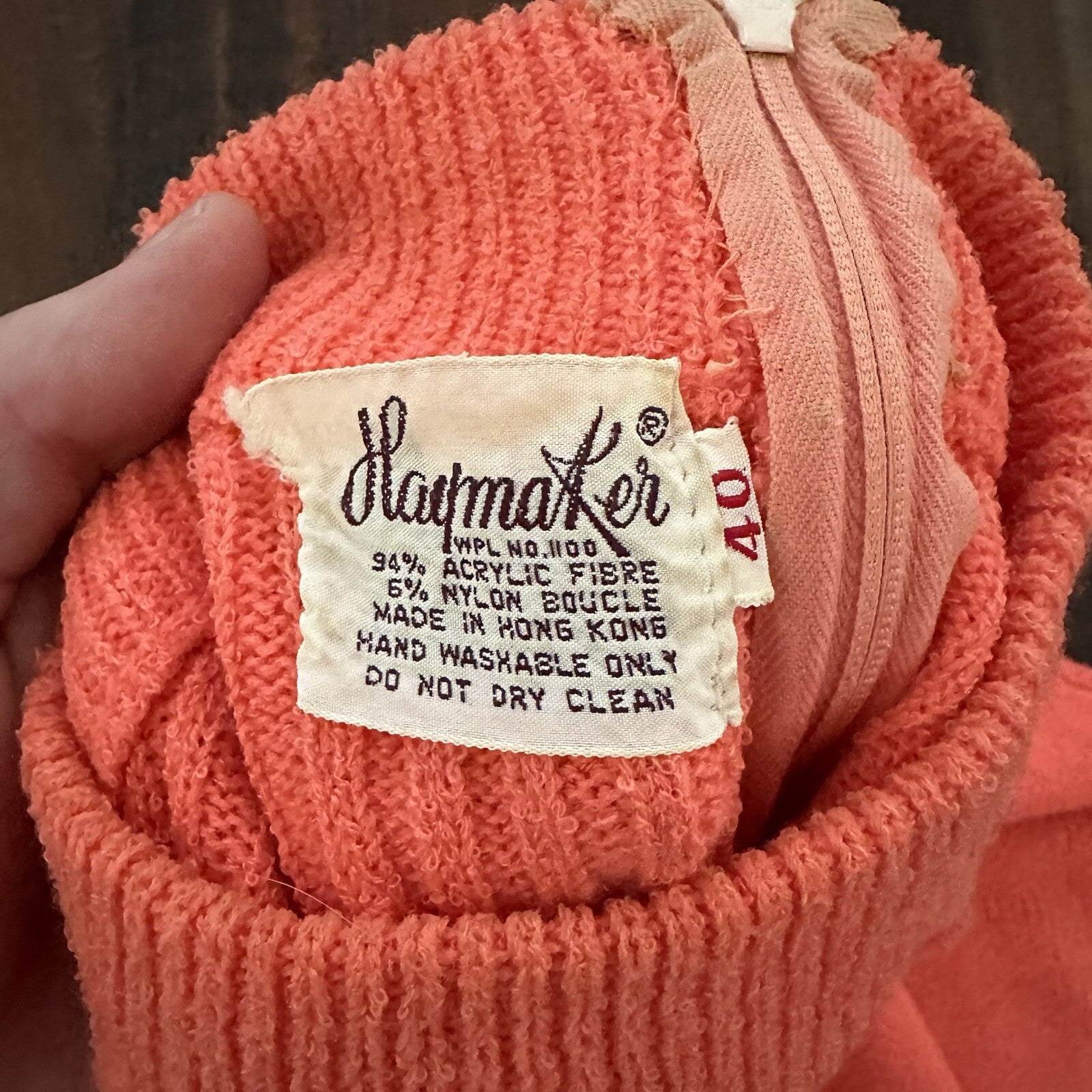 Vintage USA Rockabilly Womens Shirt Terry Cloth Orange Tank Shirt 70s 80s Cut