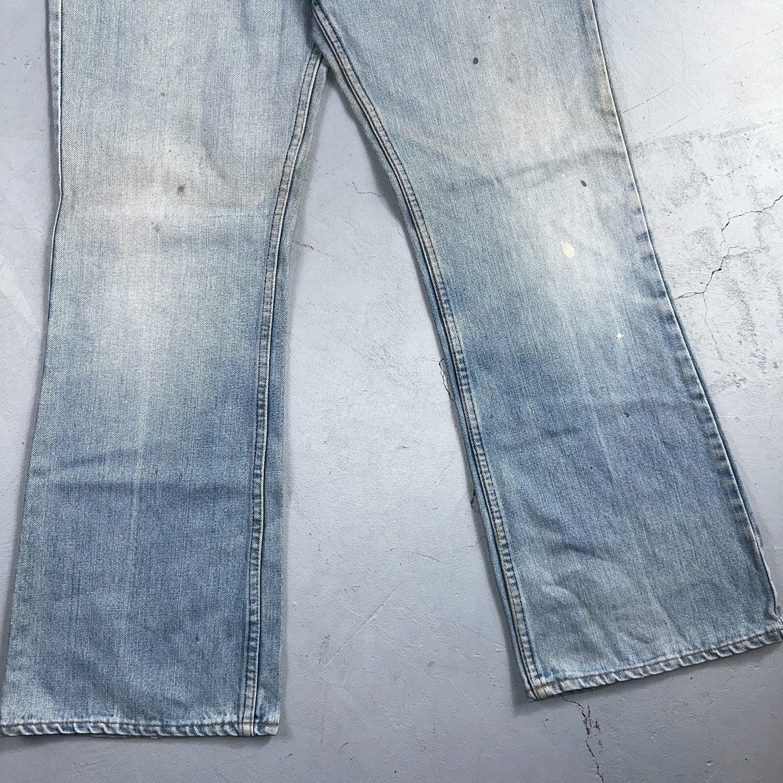 Levis 517 Vintage 80s USA Orange Tab Bootcut Flare Blue Jeans Talon Act 36x30