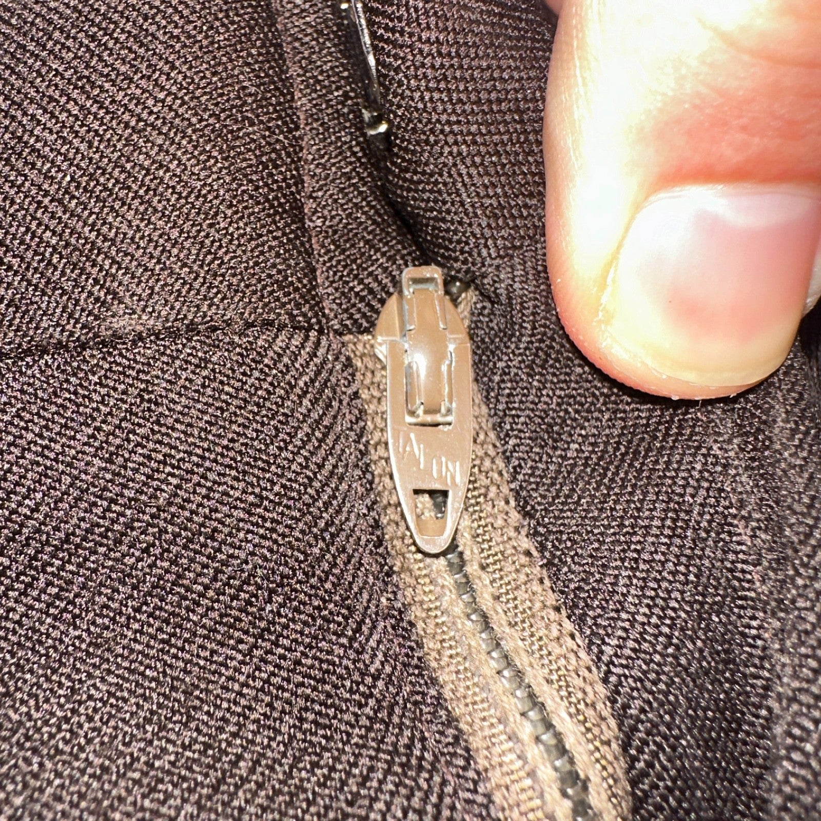 VTG Mens 2 PC Suit 40 Jacket Coat Pants Brown Levis Panatela Polyester 80s