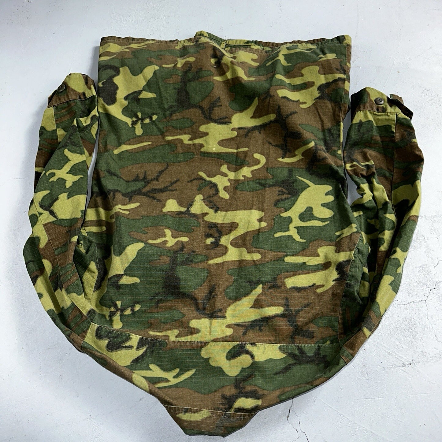 USMC 1968 Military Camouflage Wind Resistant Poplin Coat Camo Jacket Alpha 60s