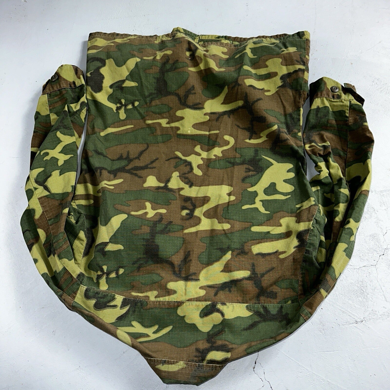 USMC 1968 Military Camouflage Wind Resistant Poplin Coat Camo Jacket Alpha 60s