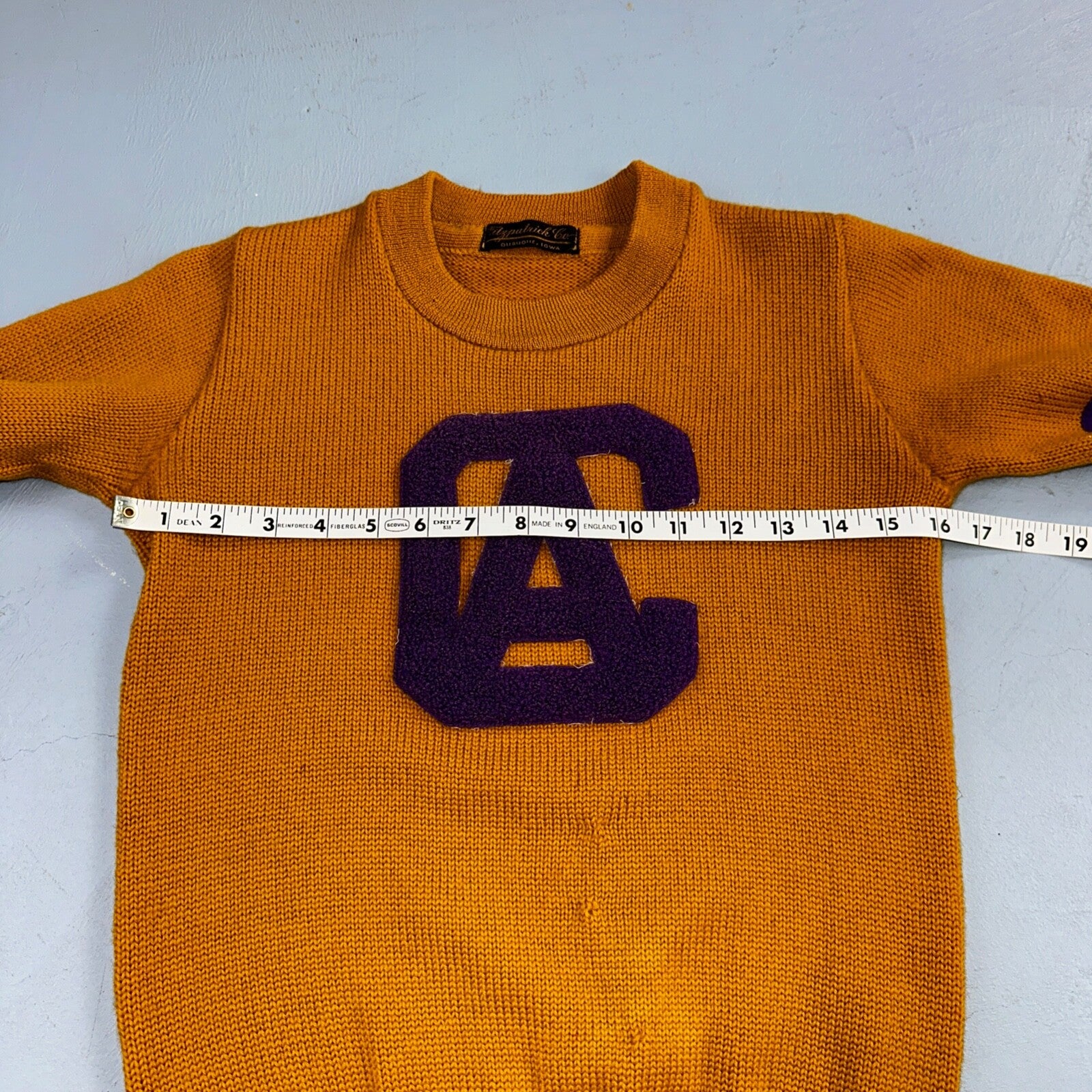 California VTG 1920s Letterman Sweater Varsity Letter University Wool Antique 20