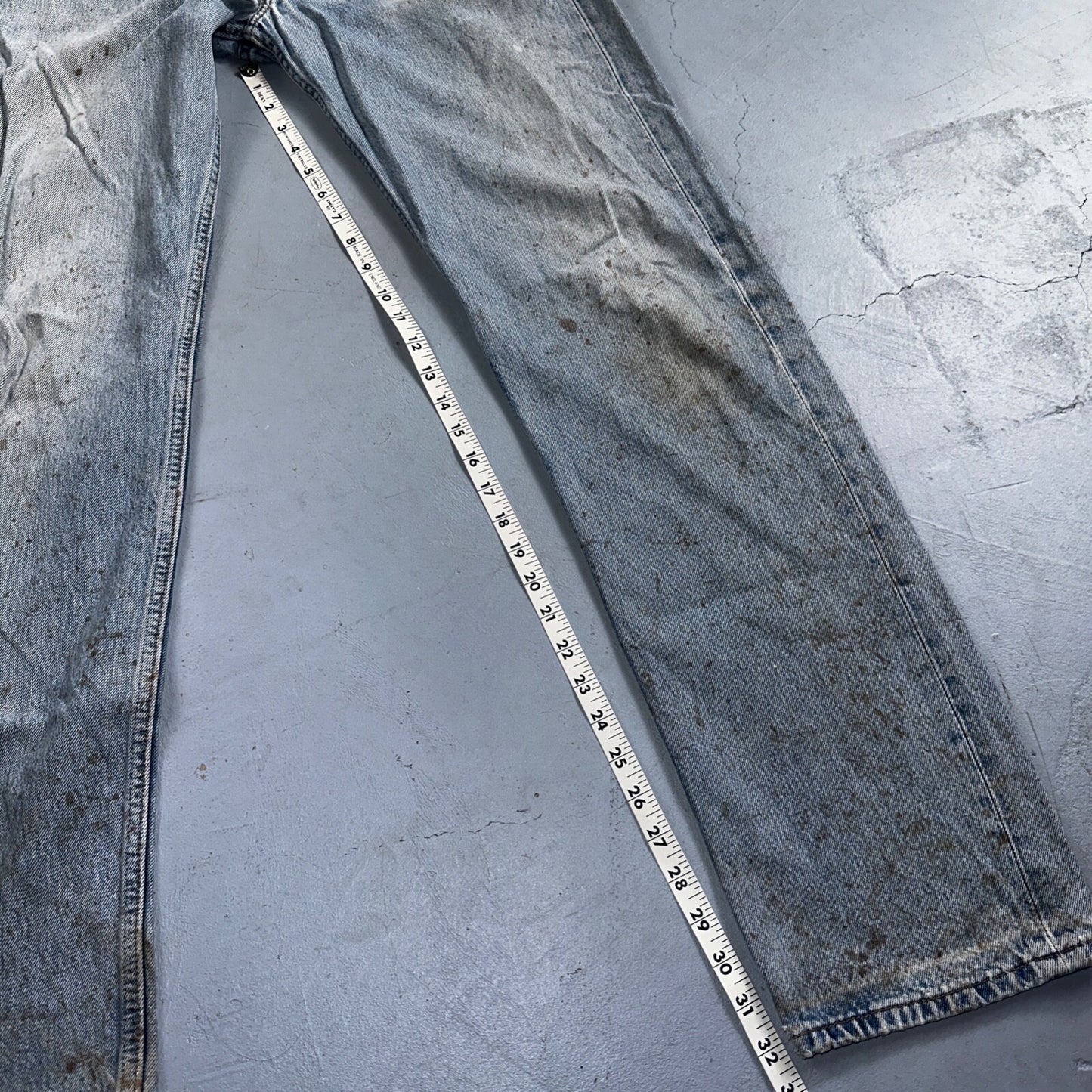 Levis 501 Vintage Y2K XX Straight Leg Jeans 33x34 Light Wash 2000s Act 31x32