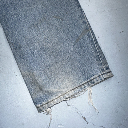 Levis 501 Vintage 90s Y2K XX Straight Leg Jeans Blue Med Wash 34x32 Act 33x31