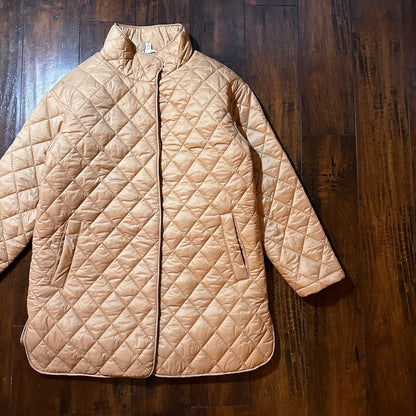 Time & Tru Misses Size M Peach Barn Jacket Beige Brown