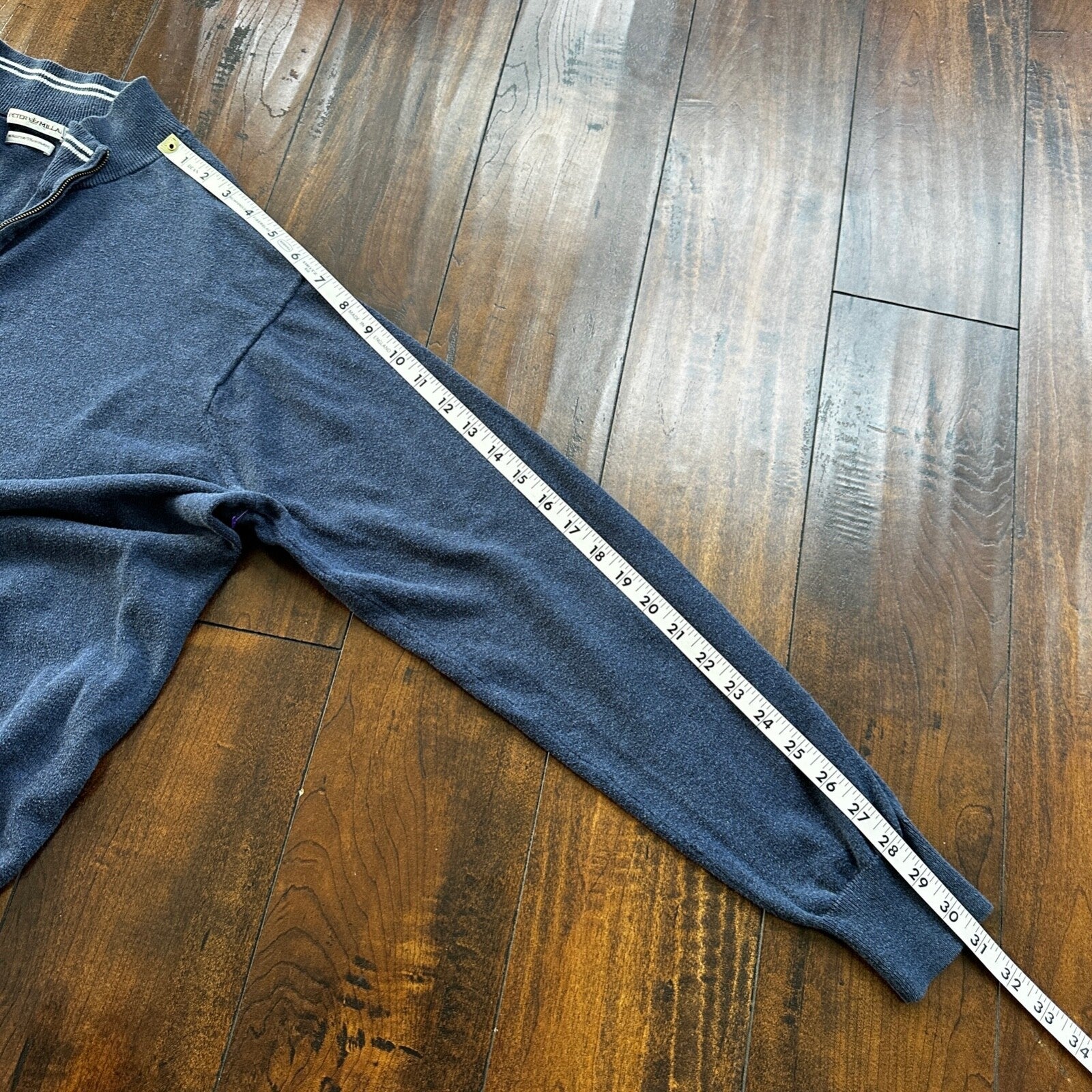 Peter Millar Sweater Men XL Crown Soft Cotton Cashmere 1/4 Quarter Zip Pullover