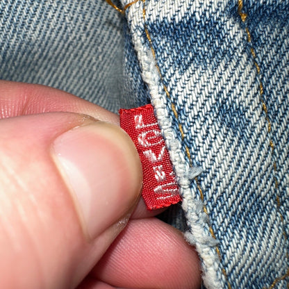 Levis 501 Vintage 80s Redline Selvedge USA XX Jeans Light Wash Skinny Act 29x32
