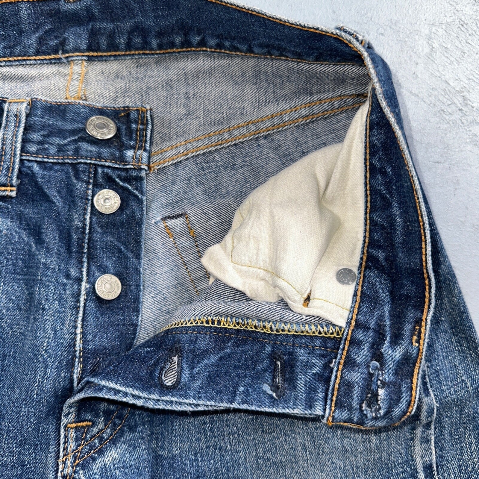 Levis 501 Big E Vintage 60s Redline Selvedge USA XX 1960s Jeans 66 Act 26x27