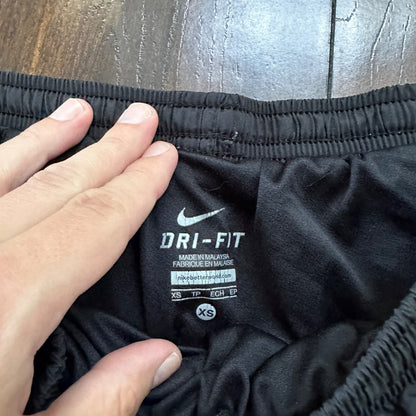 Nike Women's Size XS Sweat Shorts Dri Fit Gym Run Black Regular Polyester