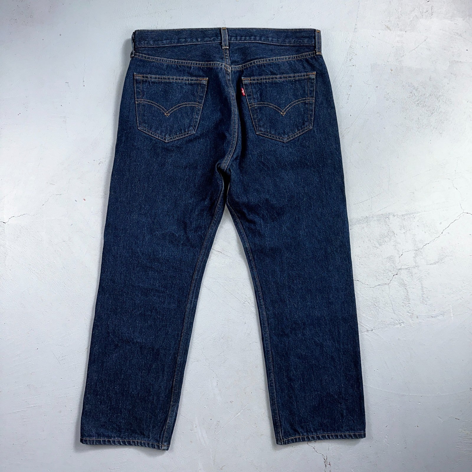 Levis 501 Vintage Y2K 90s XX Straight Leg Jeans Blue Dark Wash 35x30 Act 33x26