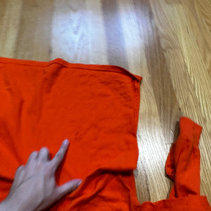 Halloween Pumpkin Costume Vintage T Shirt Y2K Orange Cute Simple Basic