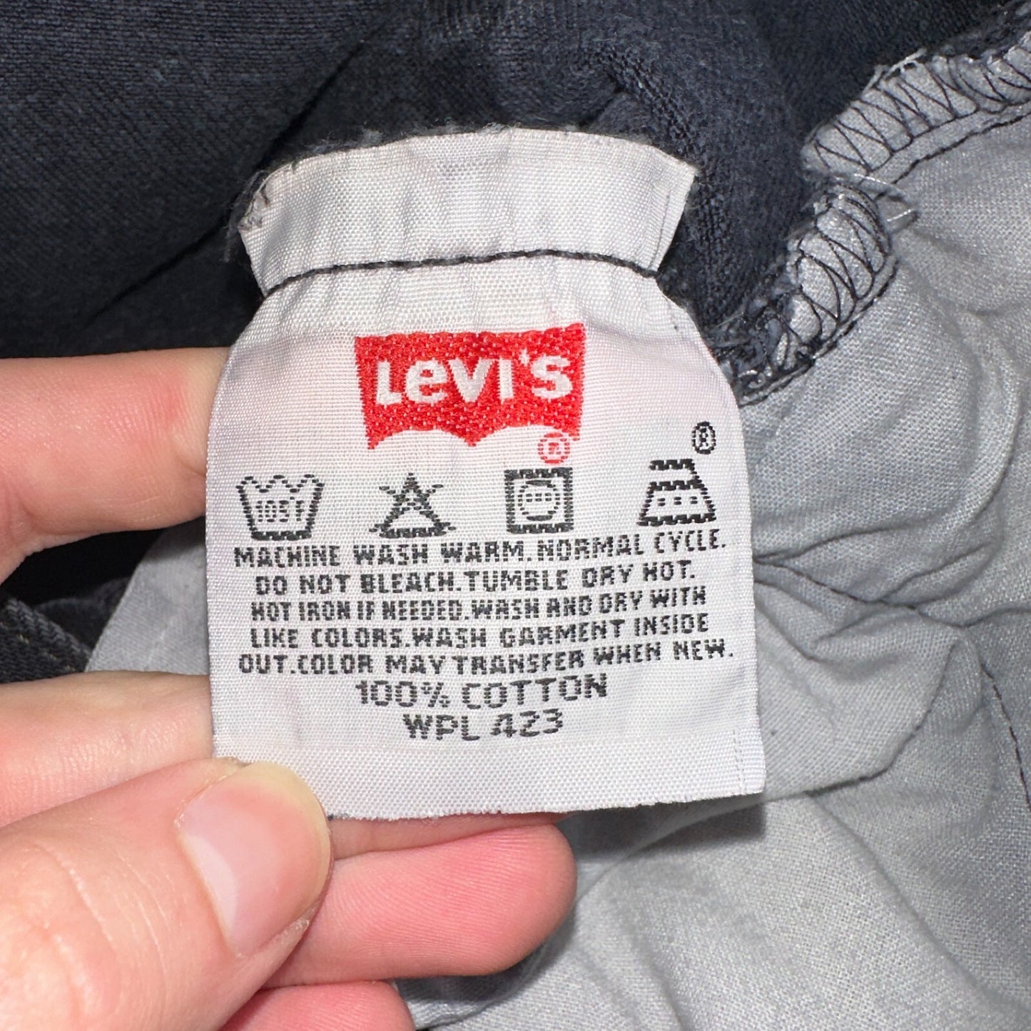 Levis 501 Vintage Y2K XX Straight Leg Jeans 90s Black Wash 30x32 Act 28x30