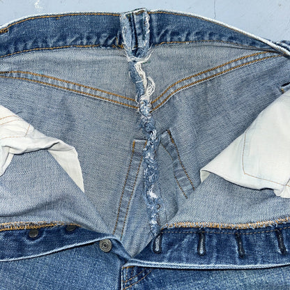 Levis 501 VTG 70s SS Redline Selvedge Jeans XX Med Wash 27x31 Tailored Altered