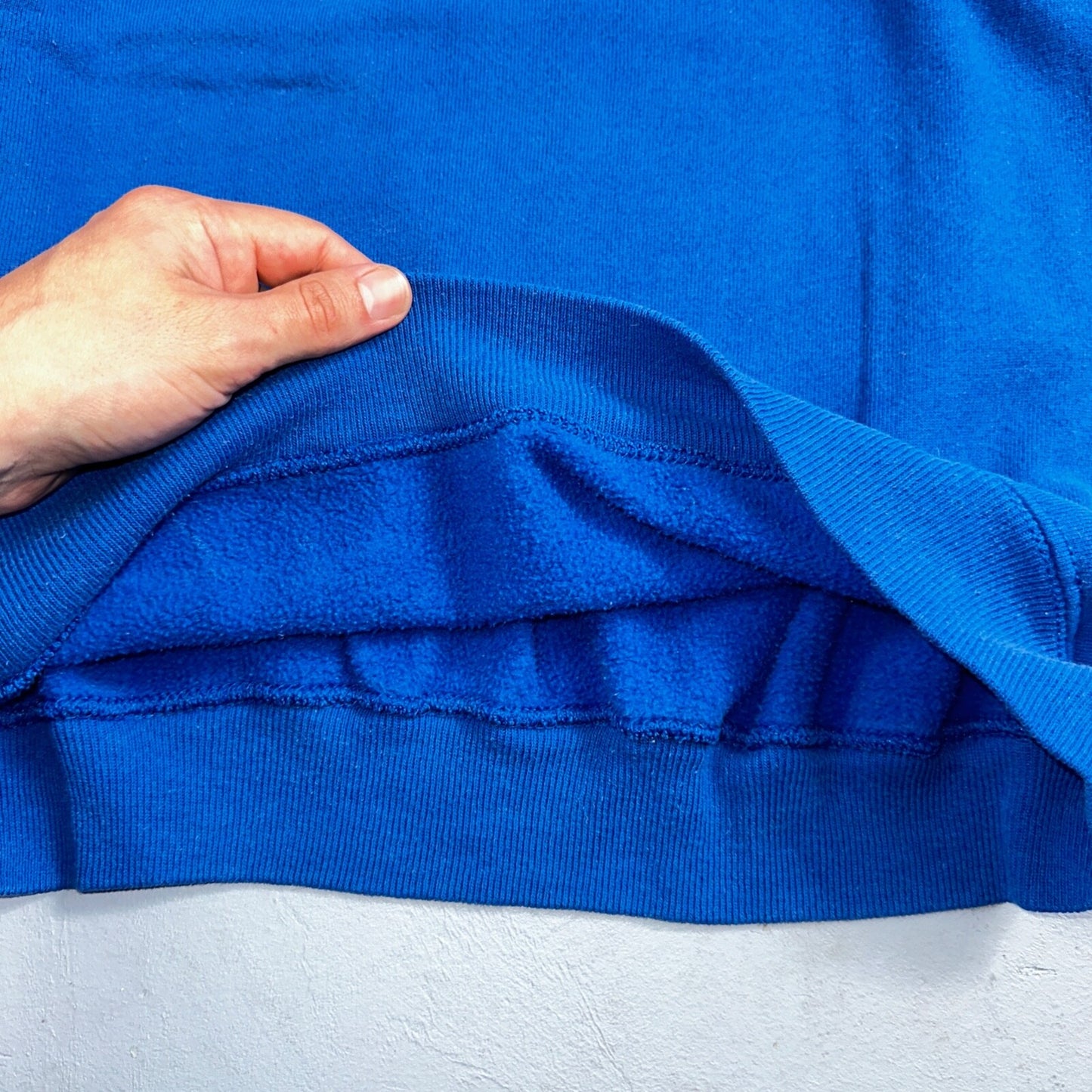 1990s VTG Hanes Sport Blank Sweatshirt XL Blue Made In USA Crewneck Basic