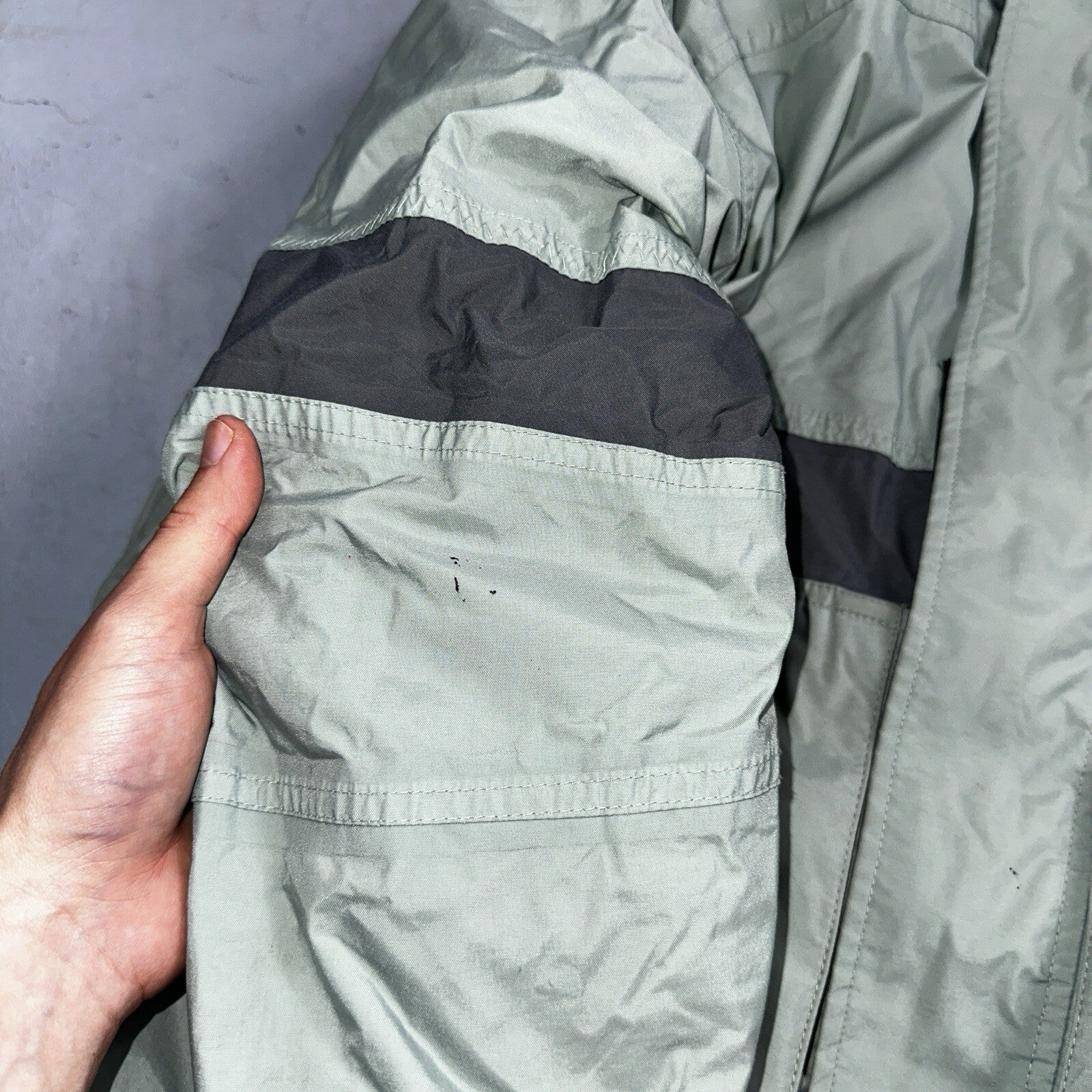 Nike VTG ACG Rain Jacket Storm Fit Anorak 90s Teal Hiking Ski Snowboard 3 Large