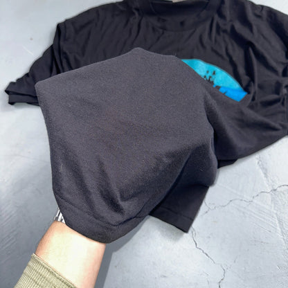 Oregon Coast Hanes 90s VTG T Shirt Seaside Ocean Fun Single Stitch 1990s Black