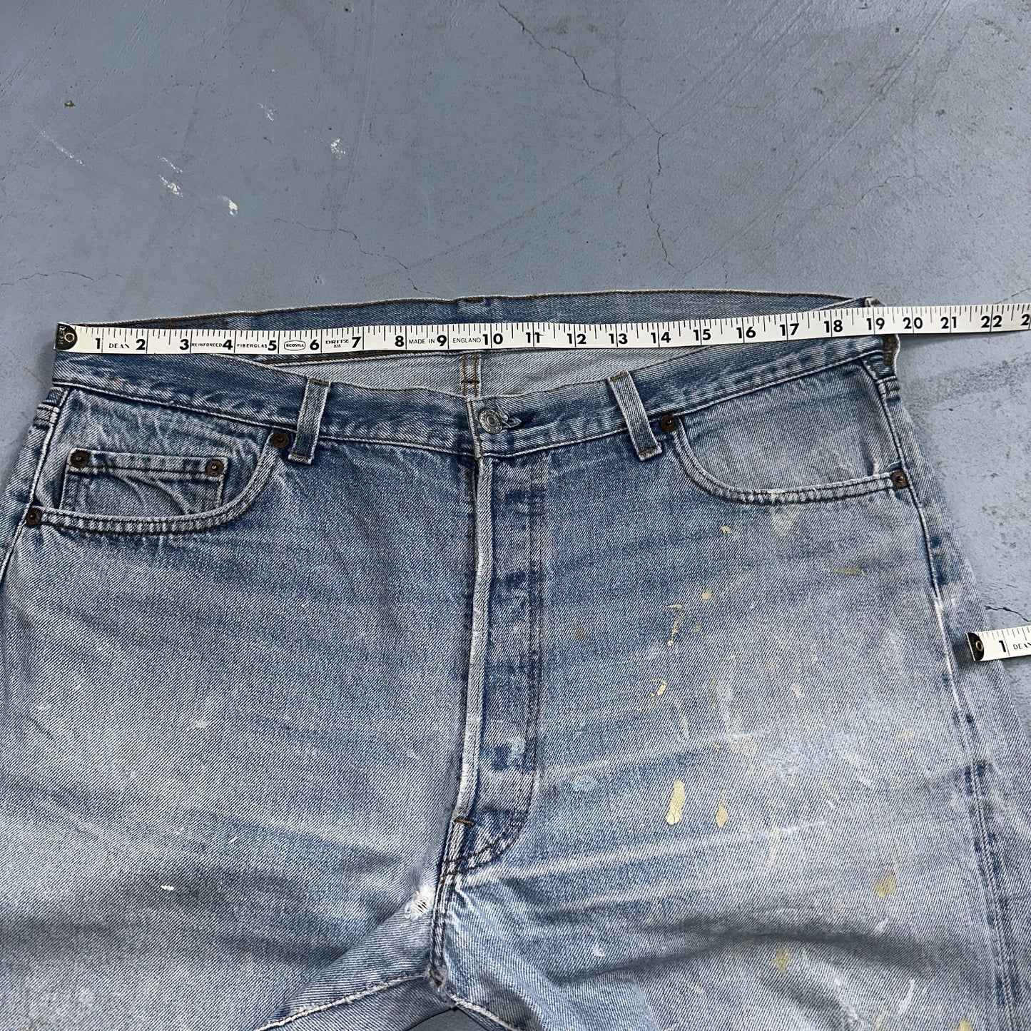 Levis 501 Vintage 80s Redline Selvedge USA XX Jeans Light Wash 40x33 Act 38x30