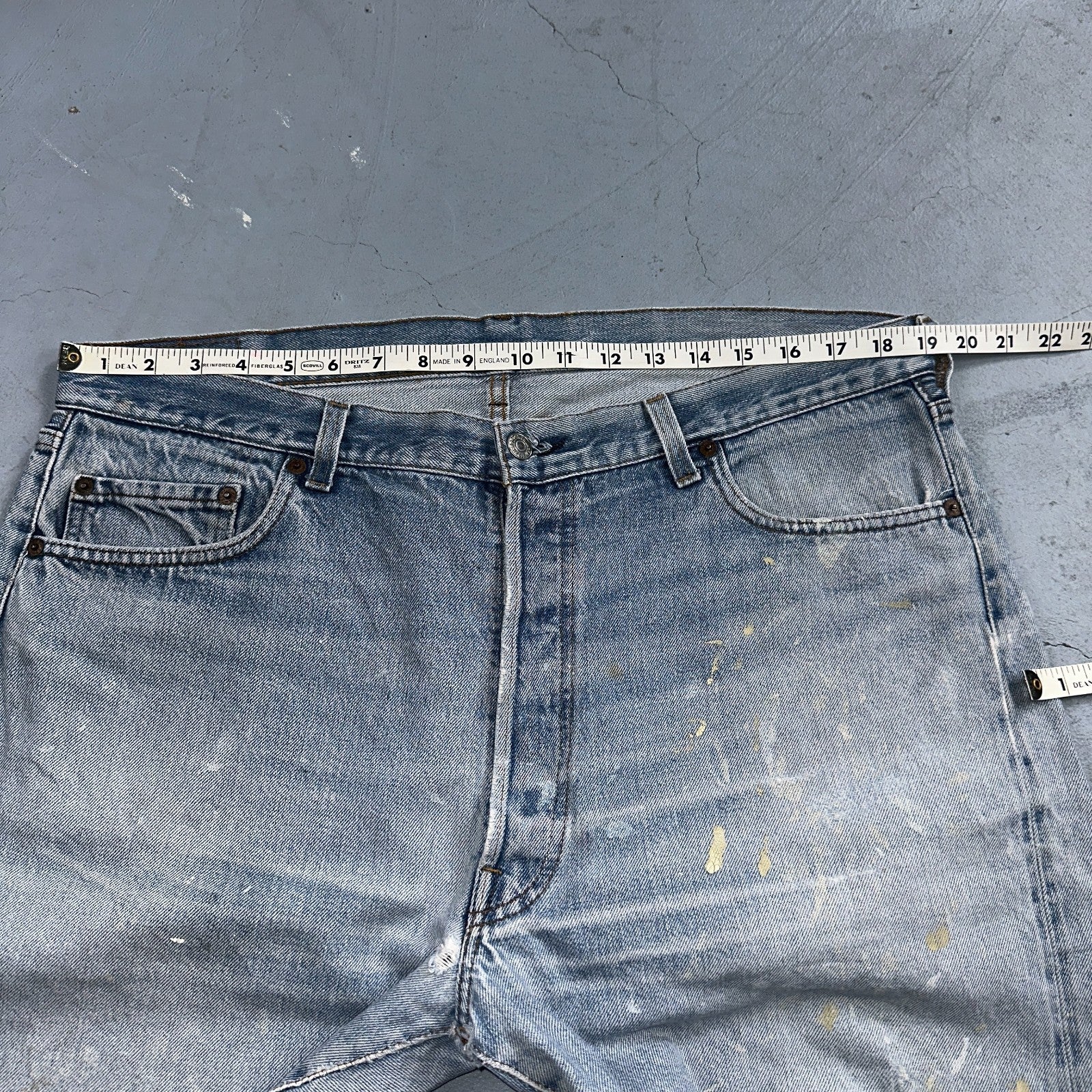 Levis 501 Vintage 80s Redline Selvedge USA XX Jeans Light Wash 40x33 Act 38x30