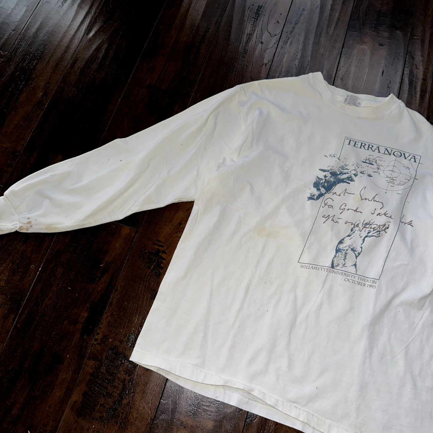 Terra Nova Vintage T Shirt Willamette University Salem Oregon Theatre Music Art