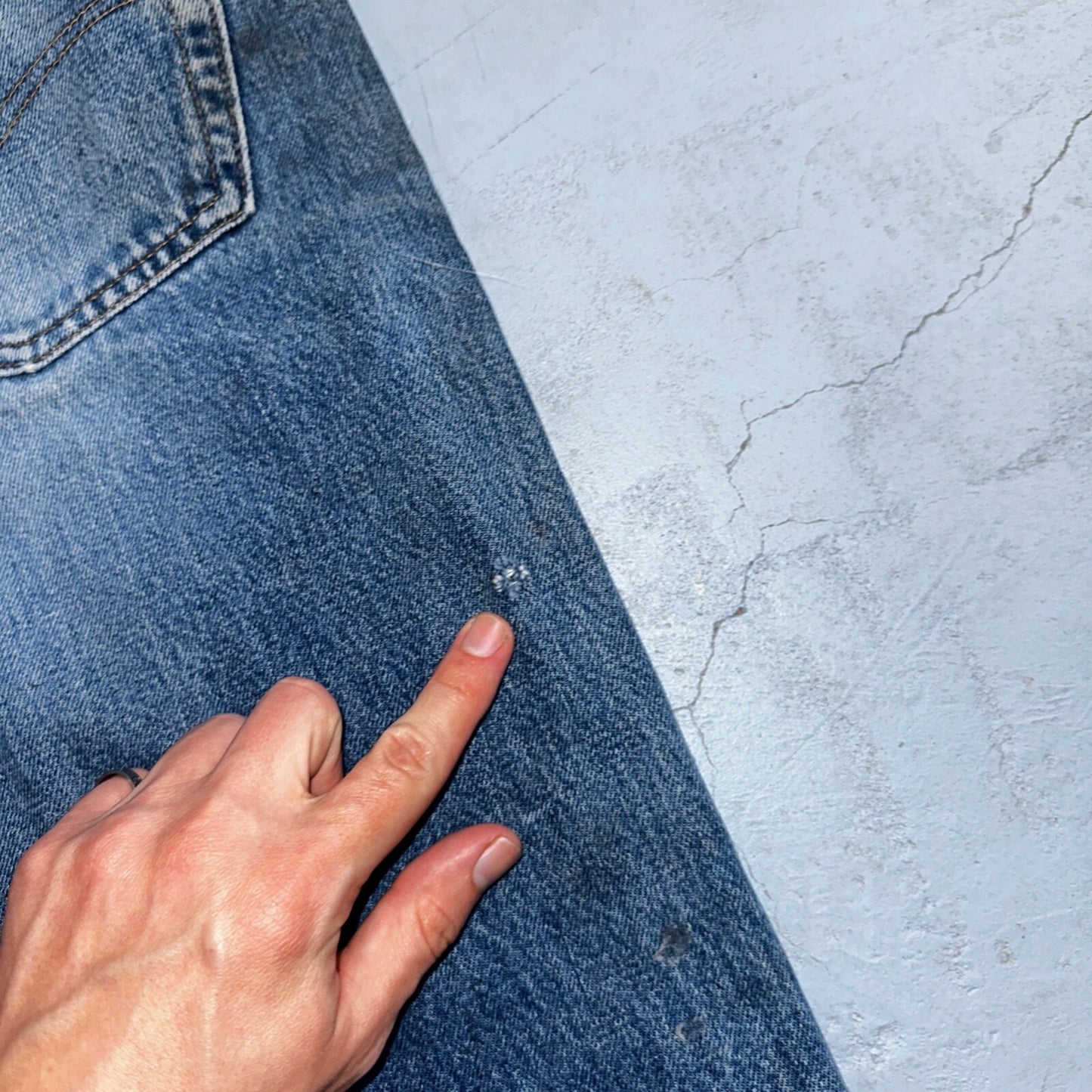 Levis 501 Vintage 90s USA XX Straight Leg Jeans Blue Light Wash 38x34 Act 36x32