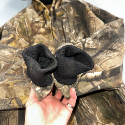 Levi Strauss Signature Field Gear Jacket Mens L Camo Hooded Realtree Lined Coat