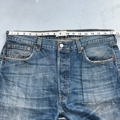 Levis 501 Vintage Y2K XX Straight Leg Jeans Blue Med Wash 36x30 Act 35x29