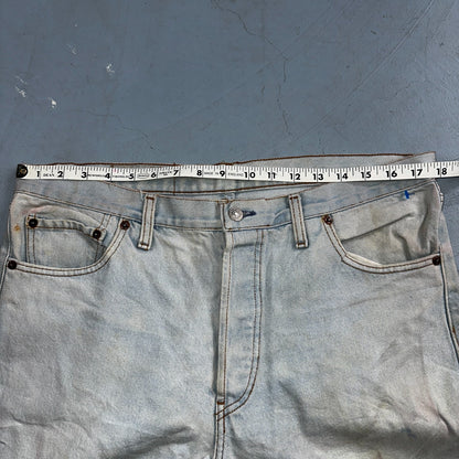 Levis 501 Vintage 90s Europe XX Straight Leg Jeans Light Wash 38x36 Act 35x27