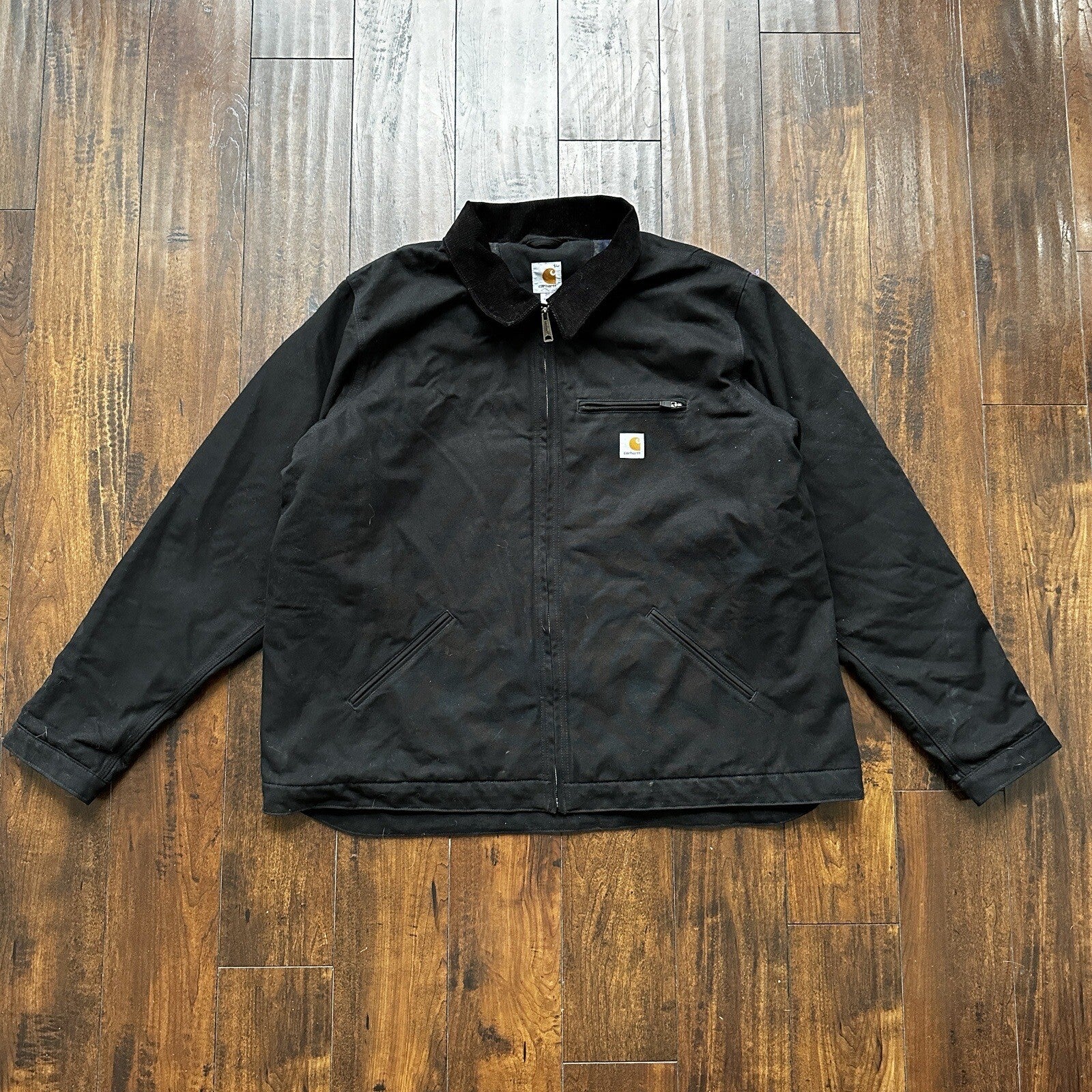 Carhartt Duck Detroit Jacket Men’s Size 3XLT CT103828 Black Hip Hop Rap Work VTG