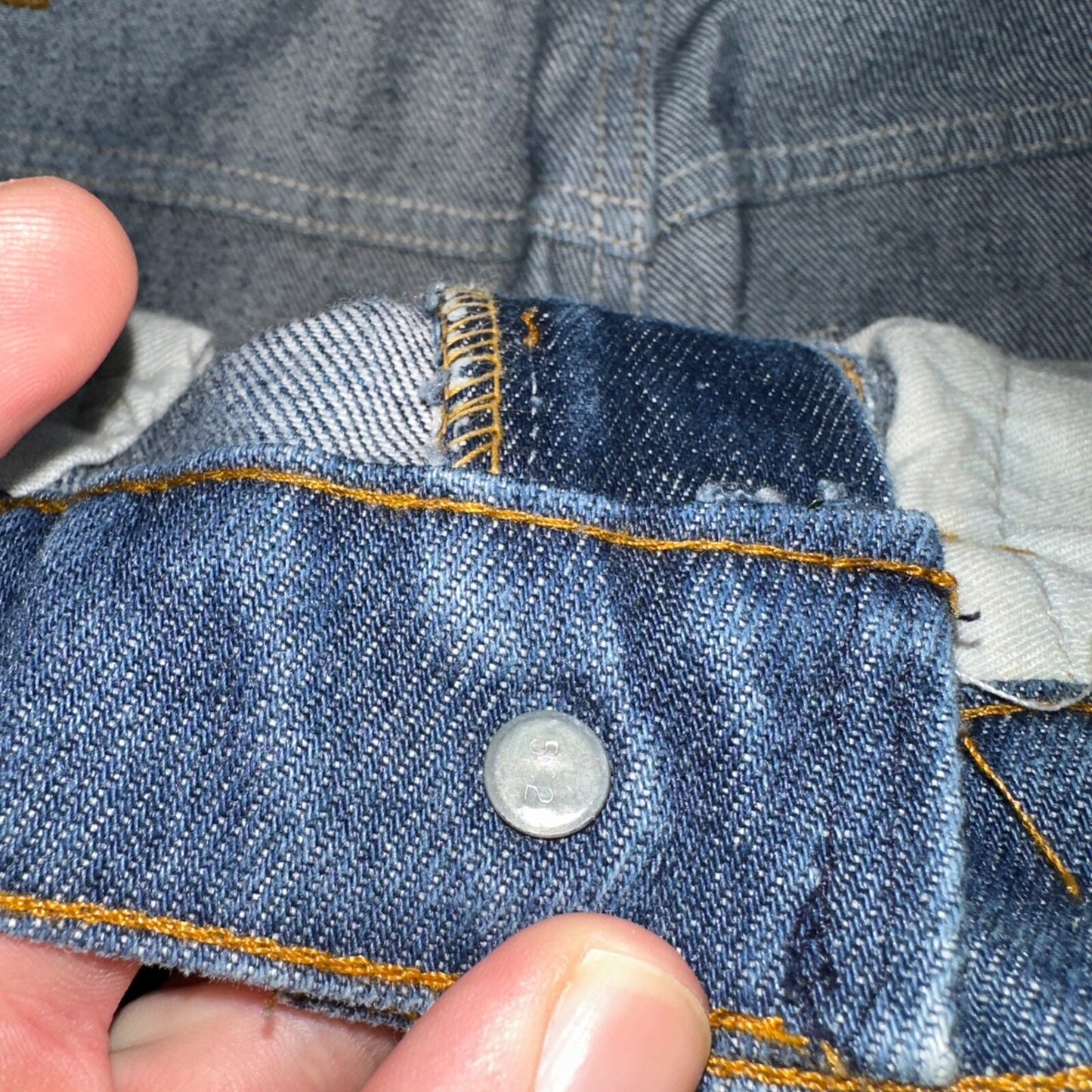 Levis 517 VTG Jeans Mens 34x36 Blue Boot Cut Orange Tab Western USA 80s 33x36