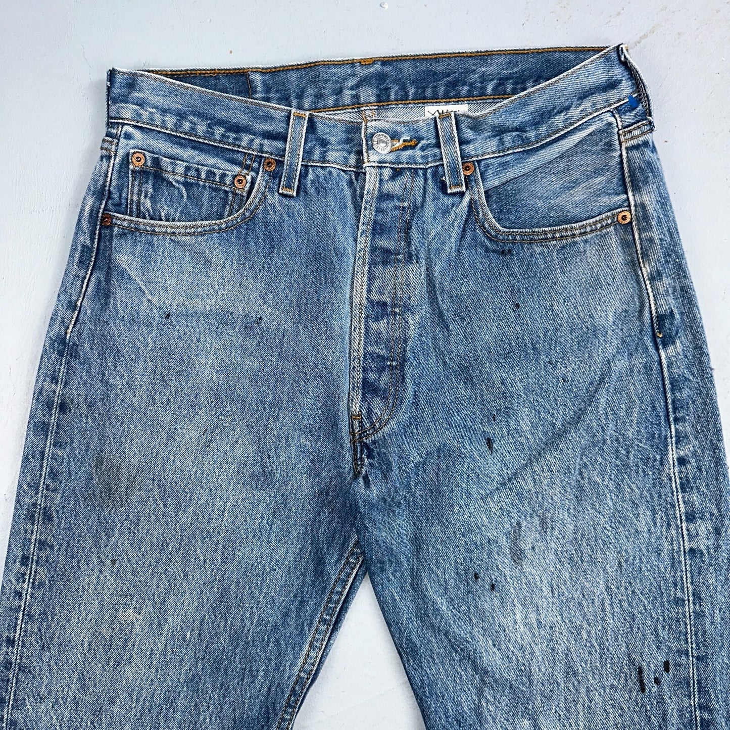 Levis 501 Vintage 90s XX Straight Leg Jeans Y2K Light Wash 33x34 Act 30x30