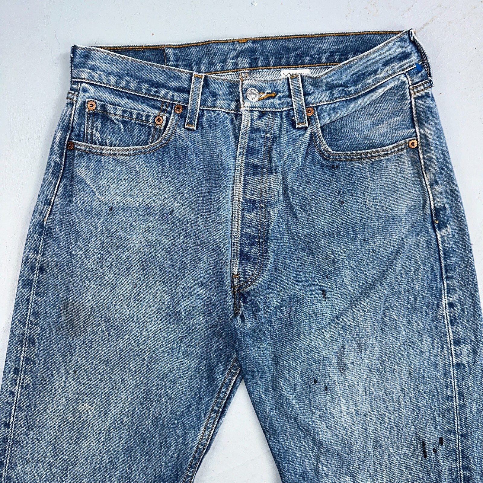 Levis 501 Vintage 90s XX Straight Leg Jeans Y2K Light Wash 33x34 Act 30x30