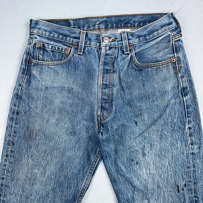 Levis 501 Vintage 90s XX Straight Leg Jeans Y2K Light Wash 33x34 Act 30x30