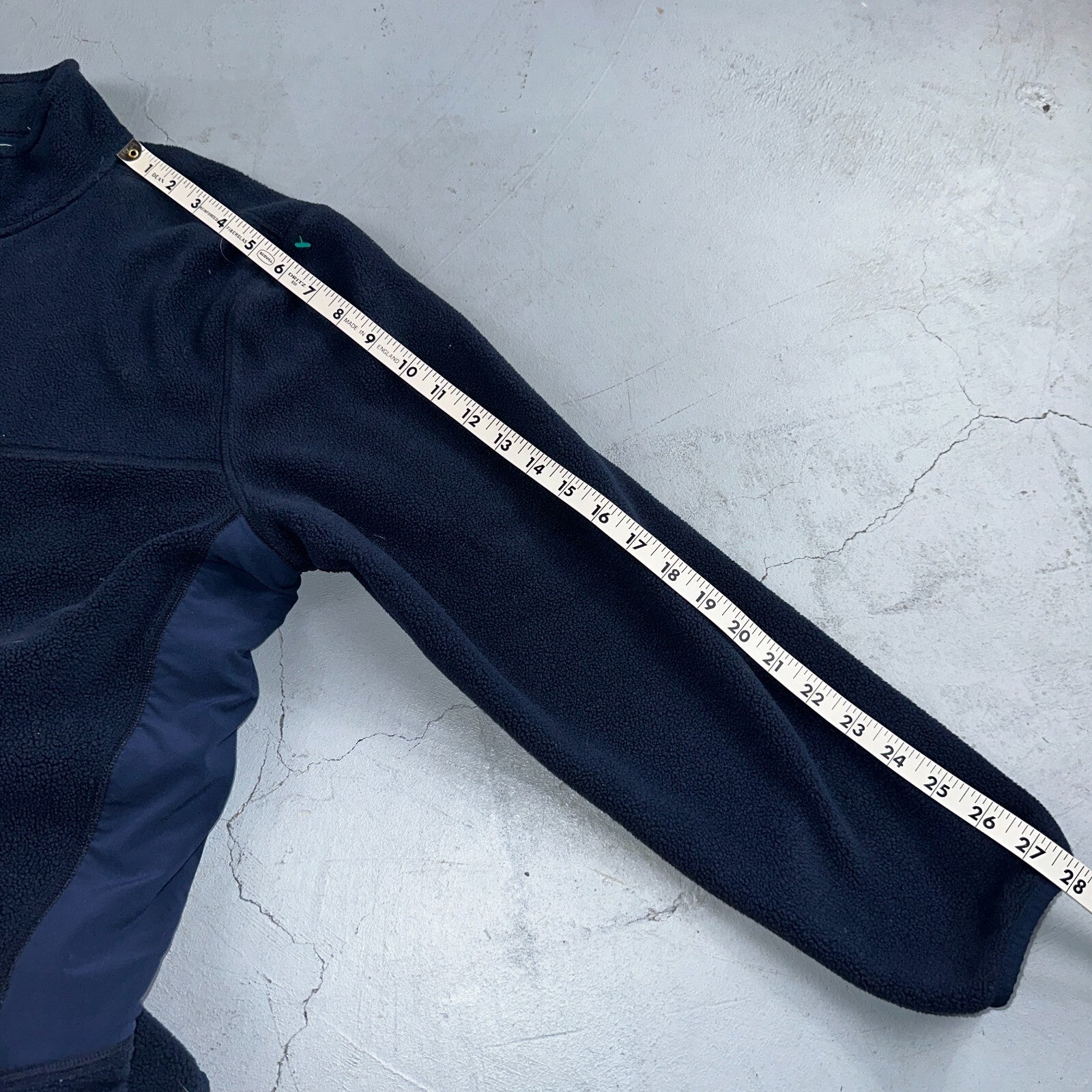 Vineyard Vines Vineyard Navy Quarter Zip Fleece Lined Mountain Sweater - Size M