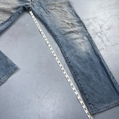Levis 501 Vintage Y2K XX Straight Leg Jeans Blue Light Wash 34x34 Act 35x30
