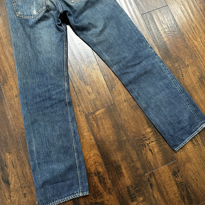 Vintage LEVIS 501XX Jeans Big E 1940s Denim Redline Selvedge 28x32 USA 1947 40s