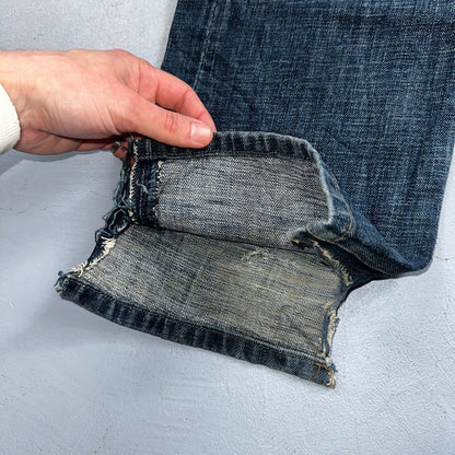 Levis 501 Vintage Y2K XX Straight Leg Jeans Blue Med Wash 33x34 Act 34x32