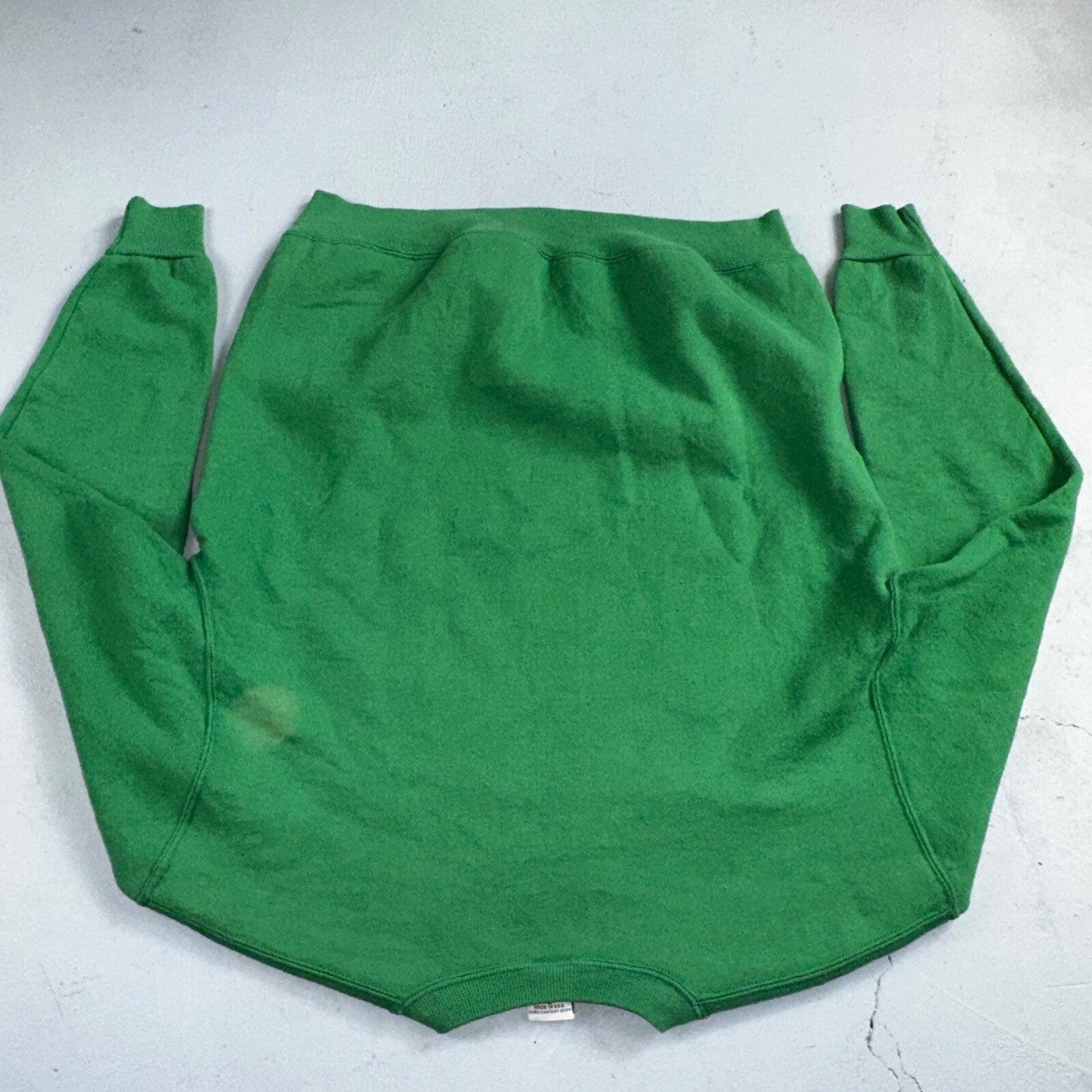 Russell Athletic Sweatshirt L Alpha Gam VTG Crewneck Green 90s USA College Uni