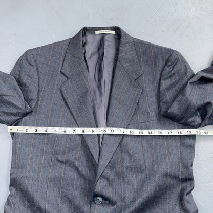 YSL Yves Saint Laurent Vintage Gray Grodin Jacket 38 Blazer Coat France Suit 80s