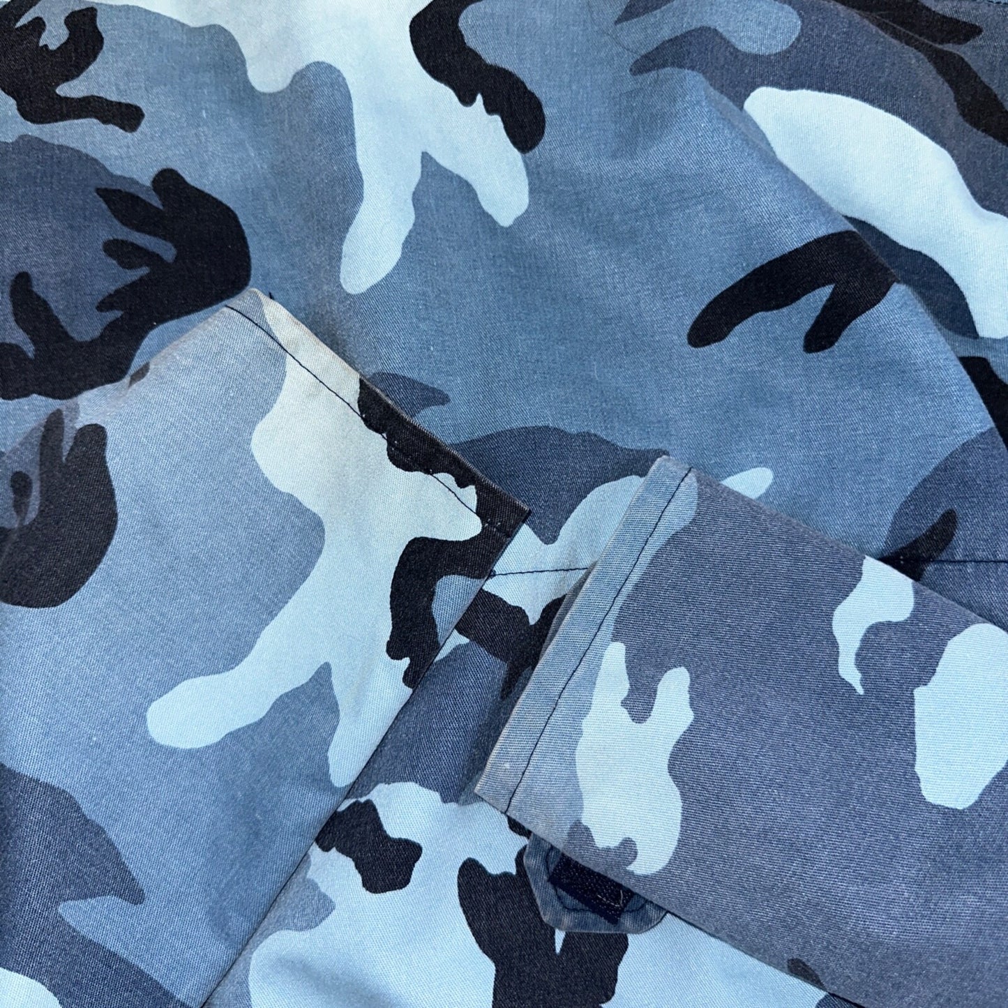 Military Snow Camo Winter Hooded Anorak Jacket Mens L Stock Alpha Industries