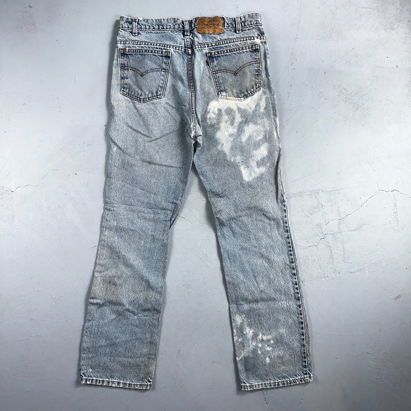 Levis 517 Vintage 90s USA Orange Tab Bootcut Flare Blue Worn Jeans Act 33x31