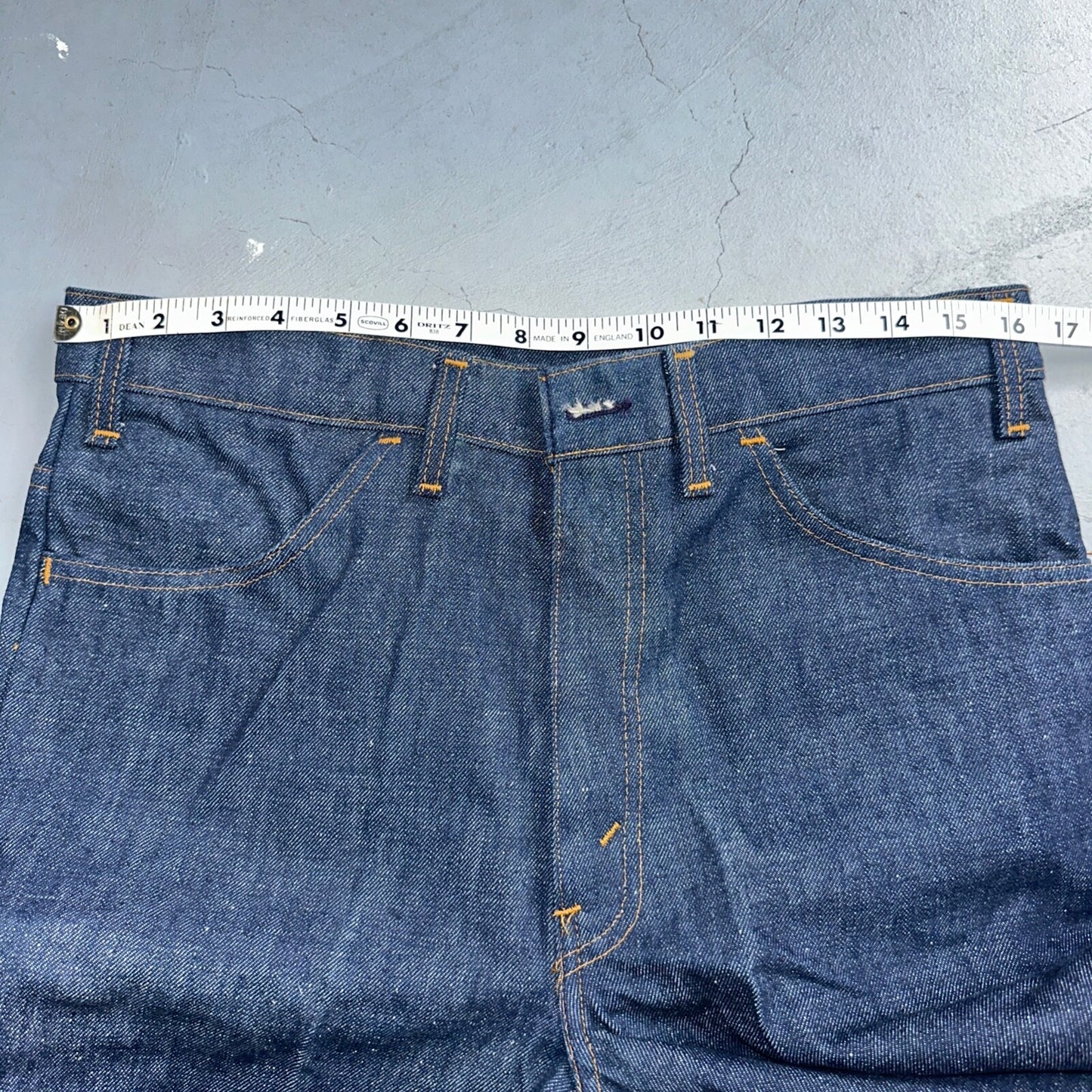 Levis 646 Deadstock 70s USA Orange Tab Bootcut Flare Bell Bottom NOS Jeans 34x31